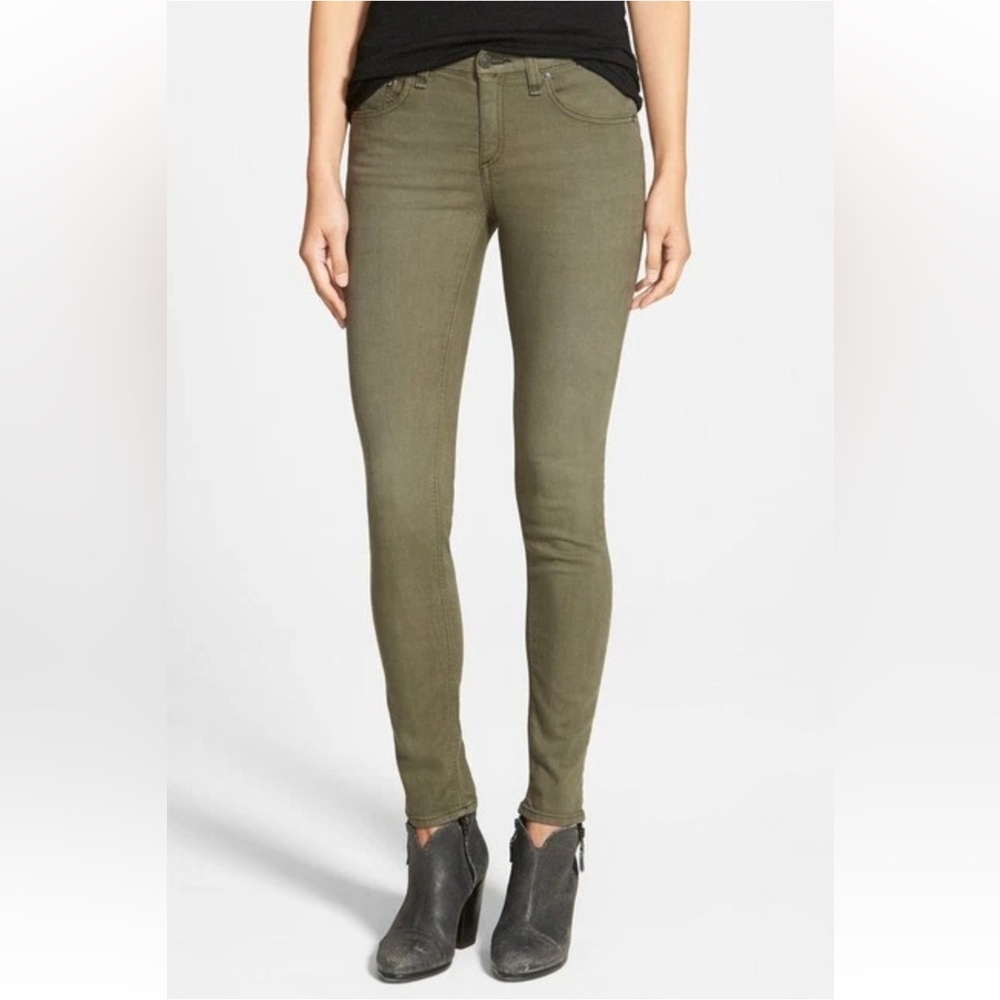 Rag & bone Olive Green Skinny Jeans